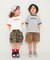 WEB限定  アニマル＆カモフラ カーゴハーフパンツ  5分丈