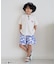 イロイロ柄ハーフパンツ  4分丈