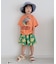 イロイロ柄ハーフパンツ  4分丈