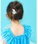 クリアお花・リボンヘアクリップ２個セット