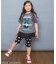 針抜き半袖Tシャツ&裾レースフリルトップスセット