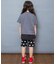 針抜き半袖Tシャツ&裾レースフリルトップスセット