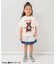 針抜き半袖Tシャツ&裾レースフリルトップスセット