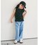ノースリーブワッフルフリルTシャツ