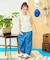 ノースリーブワッフルフリルTシャツ