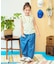 ノースリーブワッフルフリルTシャツ