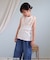 ノースリーブワッフルフリルTシャツ