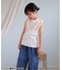 ノースリーブワッフルフリルTシャツ
