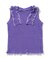 ノースリーブワッフルフリルTシャツ