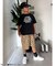 イロガラタックハーフパンツ  5分丈
