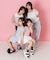 パッド付きワンポイントリブT