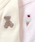 ベビー長袖リブボディ肌着　ワンポイント・総柄