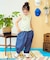 【リンク】タックコクーンパンツ  10分丈