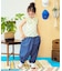 【リンク】タックコクーンパンツ  10分丈