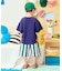 【リンク】ワイドタックショートパンツ  6分丈