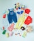 tiny bear Palette 総柄Tシャツ