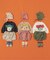 Bpop どうぶつ耳付きボンネット