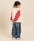 ダメージデニムパンツ  10分丈