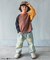 ダメージデニムパンツ  10分丈