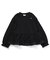 レースフリル切り替えリブTシャツ