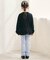 レースフリル切り替えリブTシャツ