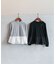 レースフリル切り替えリブTシャツ