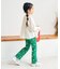 WEB限定 ワッフルメロウフレアパンツ  10分丈