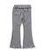 WEB限定 ワッフルメロウフレアパンツ  10分丈
