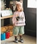 総柄ワッフルTシャツ