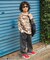 総柄ワッフルTシャツ