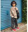 総柄ワッフルTシャツ
