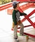 B NEWJACK トランクスレイヤードカットソーパンツ  10分丈