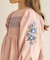 フラワー刺繍ワンピース
