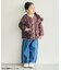 ラインレースデニムパンツ  10分丈