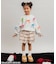 ベロアティアードスカート（セットアップ可）  ショート丈