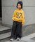 ペイントワイドパンツ  10分丈