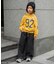 ペイントワイドパンツ  10分丈