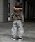 ワイドバレルレッグパンツ  10分丈