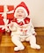 クリスマスニットボンネット