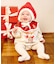 クリスマスニットボンネット