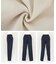センターピンタックスリムニットパンツ
