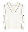 デザインラインサイド釦ニットベスト