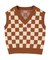 ブロック柄ニットベスト