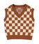 ブロック柄ニットベスト