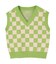 ブロック柄ニットベスト