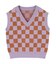 ブロック柄ニットベスト
