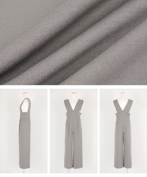 ハイウエストVネックオールインワン/サロペット｜ティティベイトの通販