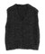 ラメ入りシャギーニットベスト