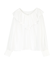 Vネックフリルカラーギャザーブラウス