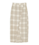 フリンジチェックセンタースリットスカート
